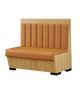 48” Single Nature Wood Trim with Channel Back in Brown Color