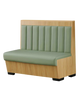 48” Single Nature Wood Trim with Channel Back in Light Green Color