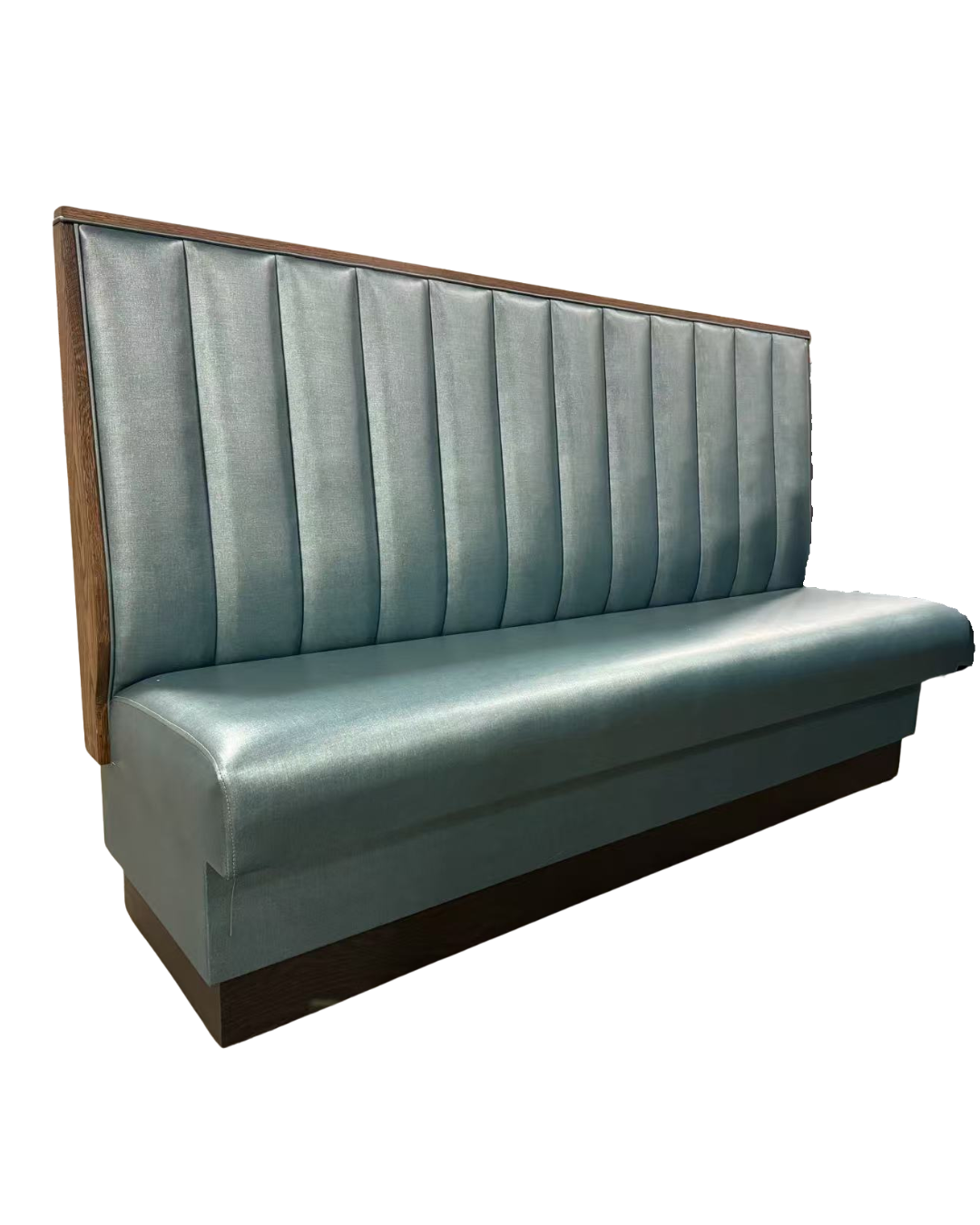 48" Single Booth with Aqua Finish