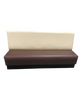 72" Long Single Booth with Brown Seat