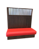 52" Single Booth with Vinyl Seat and Wood Back