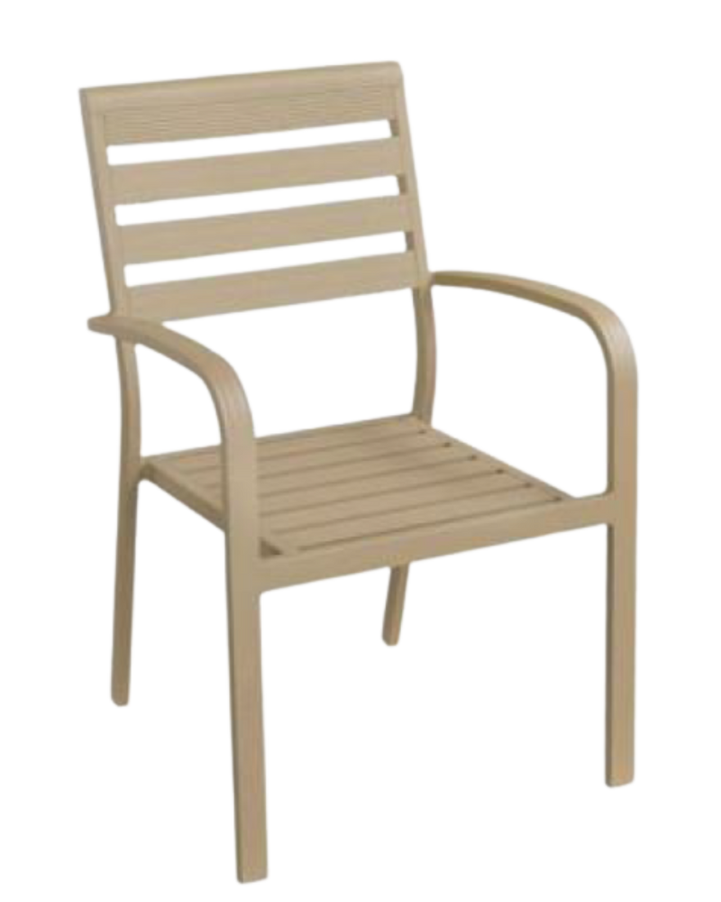 Aluminum Chair in Bones Color