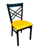 Black Wood Chair with Yellow Seat
