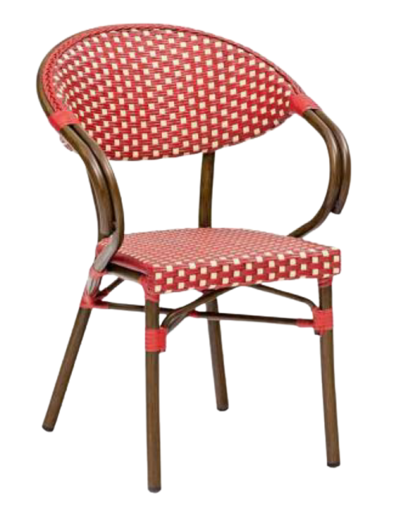 Double Tub Aluminum PE Rattan Chair