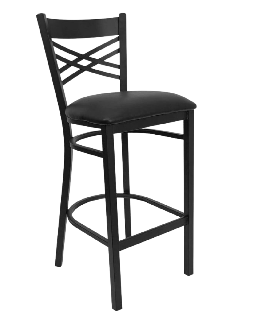 Black Metal Barstool