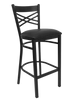 Black Metal Barstool