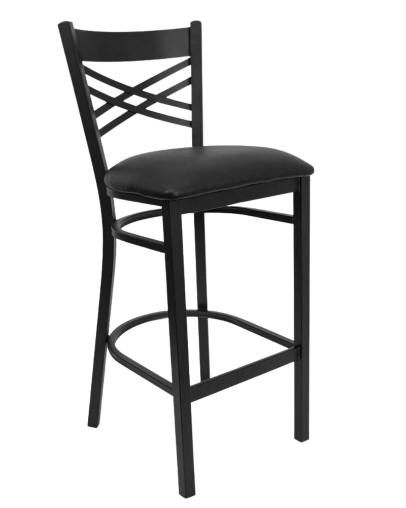 Black Metal Barstool