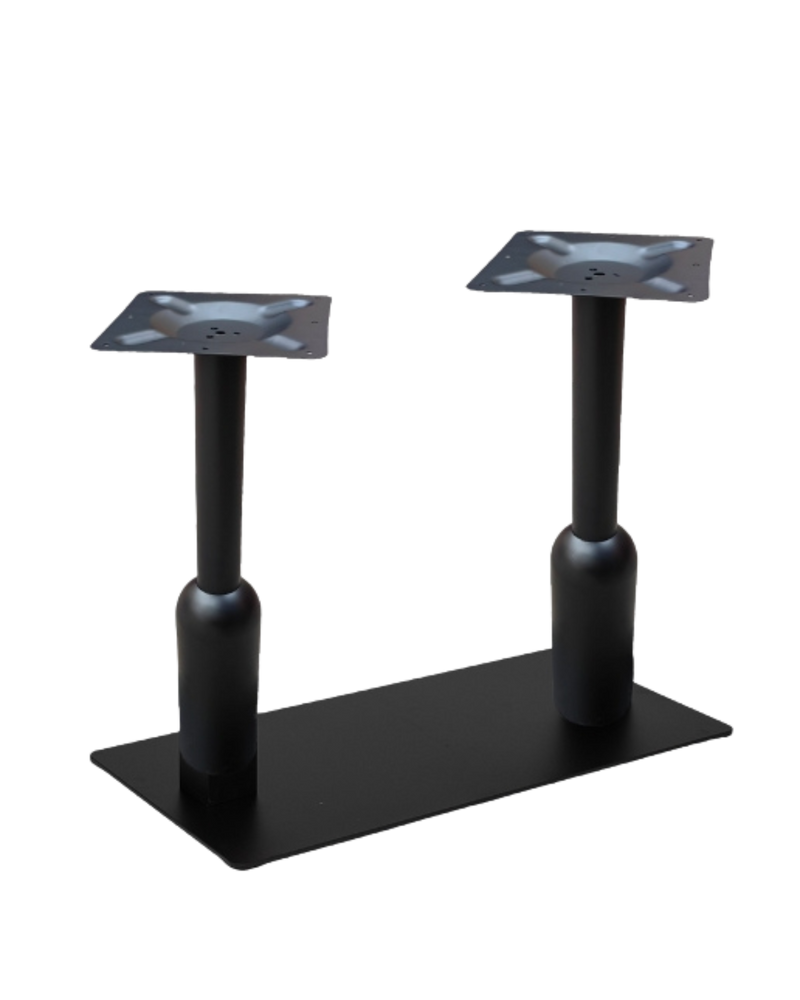 Indoor 18” x 36” Metal Table Base in Black Finish