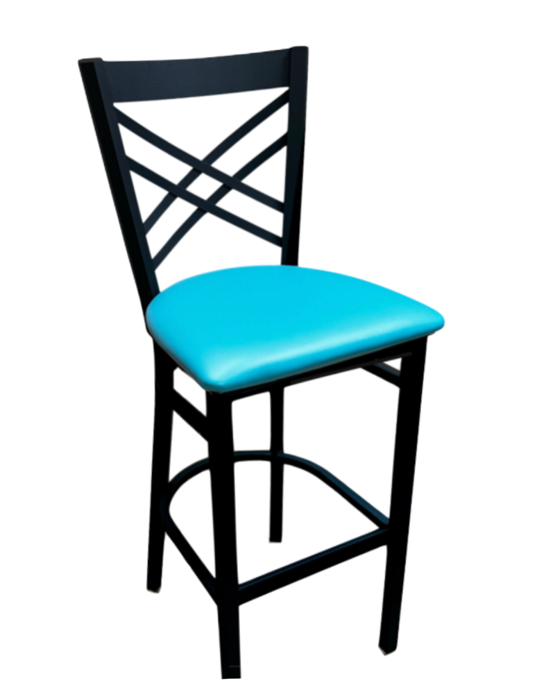 Black Metal Barstool