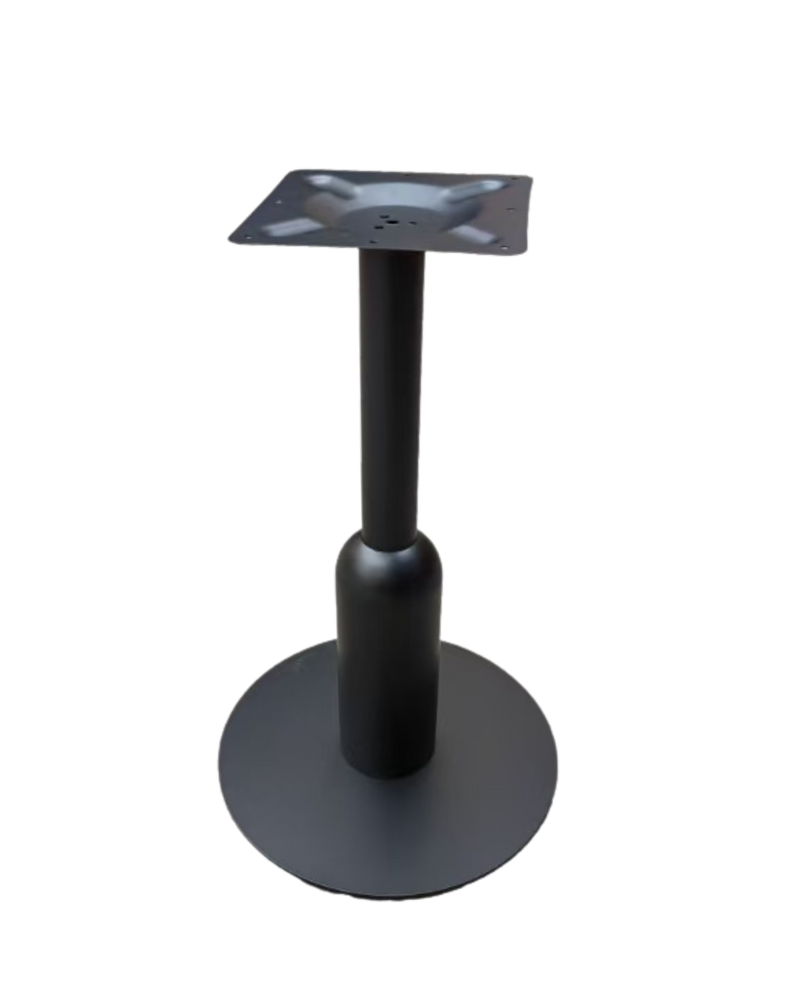 Indoor 22" Round Metal Table Base in Black Finish