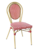 Aluminum PE Tartan Chair in Red