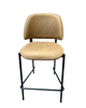 Indoor Metal Barstool with Vinyl Seat and Back