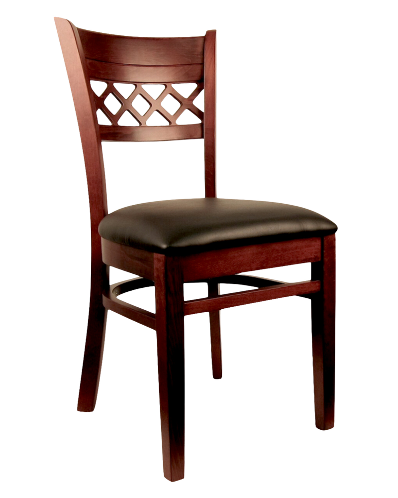 Dark Walnut Wood Chair
