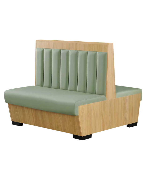 48” Double Nature Wood Trim with Channel Back in Light Green Color