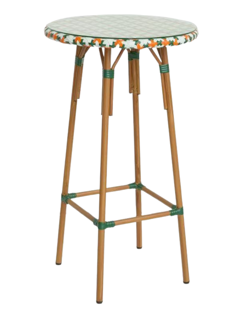 Aluminum Rattan Bar Table