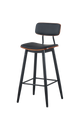 Black Metal Frame with Black Seat&Back