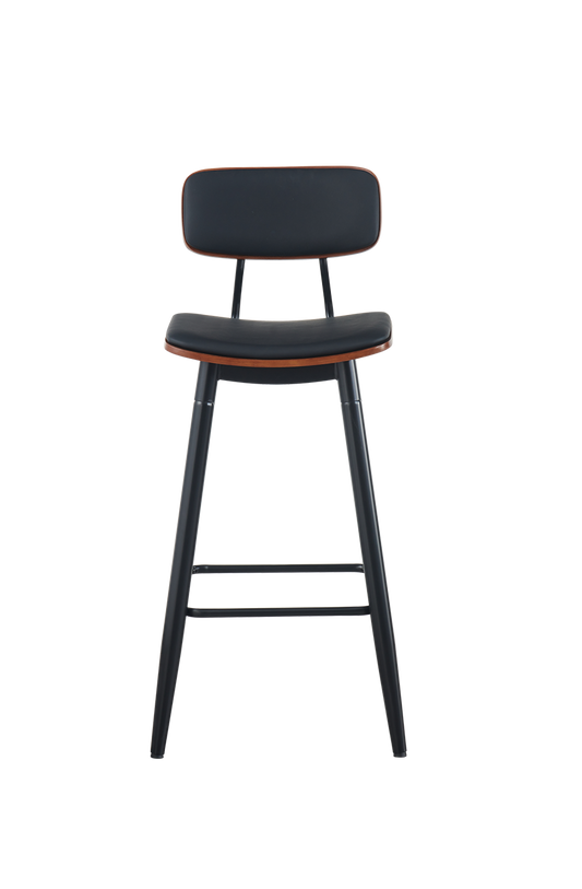 Black Metal Frame with Black Seat&Back