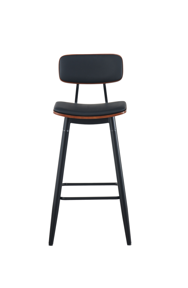 Black Metal Frame with Black Seat&Back