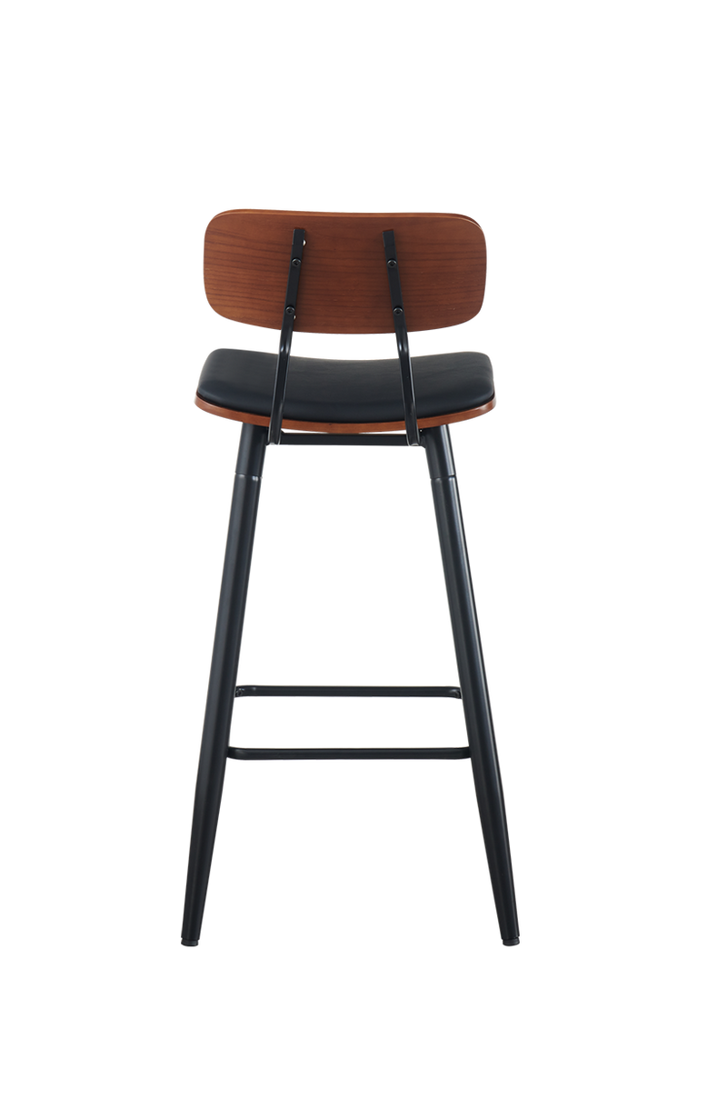 Black Metal Frame with Black Seat&Back