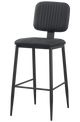 Indoor Metal Barstool W/ Black Vinyl Seat
