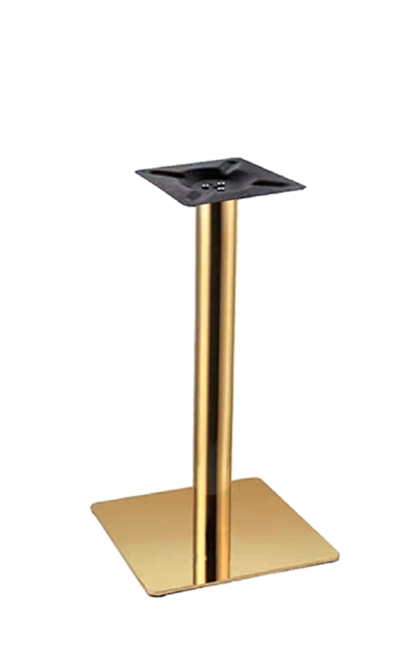 Indoor Golden 22'' X 22'' Square Steel Table Base