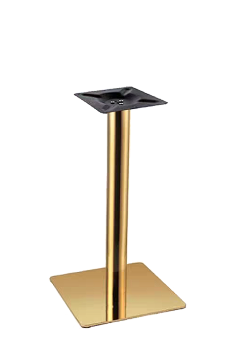 Indoor Golden 20'' X 20'' Square Steel Table Base