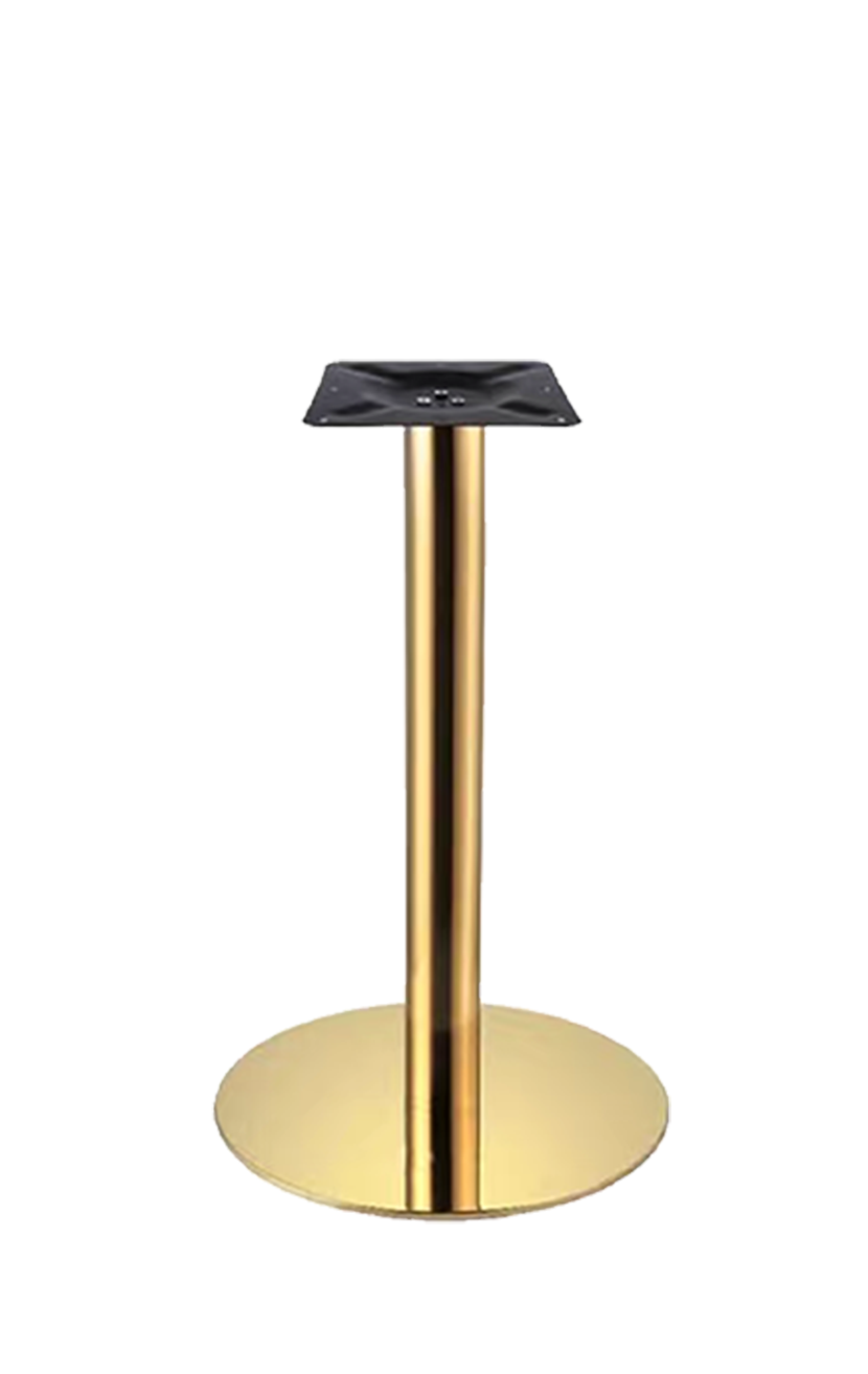 Indoor 20'' Round Golden Steel Table Base