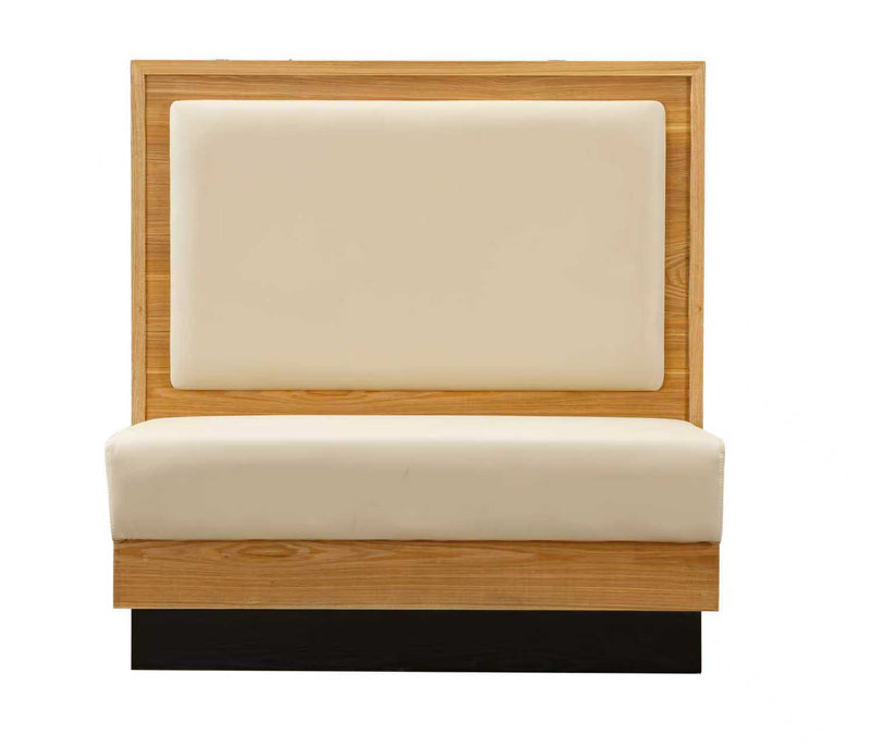 48” Single Nature Wood Trim w/ Back in Beige