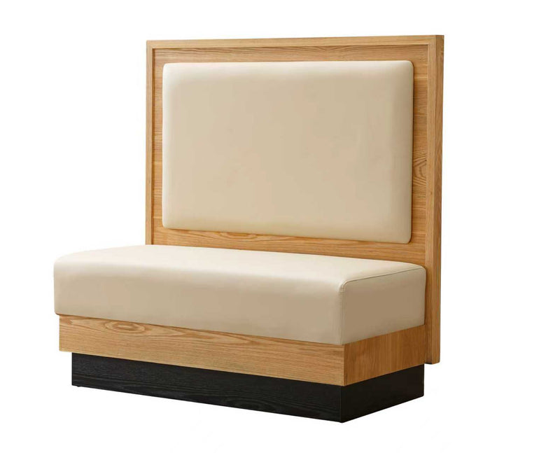 48” Single Nature Wood Trim w/ Back in Beige