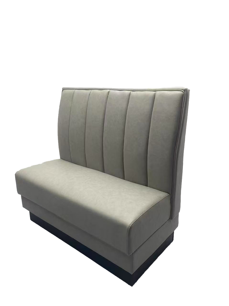 48" Length Indoor Grey Single Booth