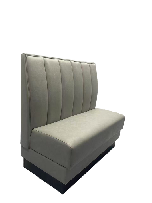 48" Length Indoor Grey Single Booth