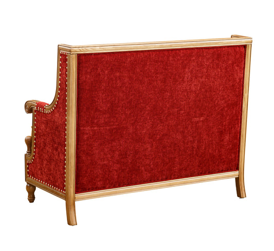 48" Indoor Single Booth, Finish Red and Yellow