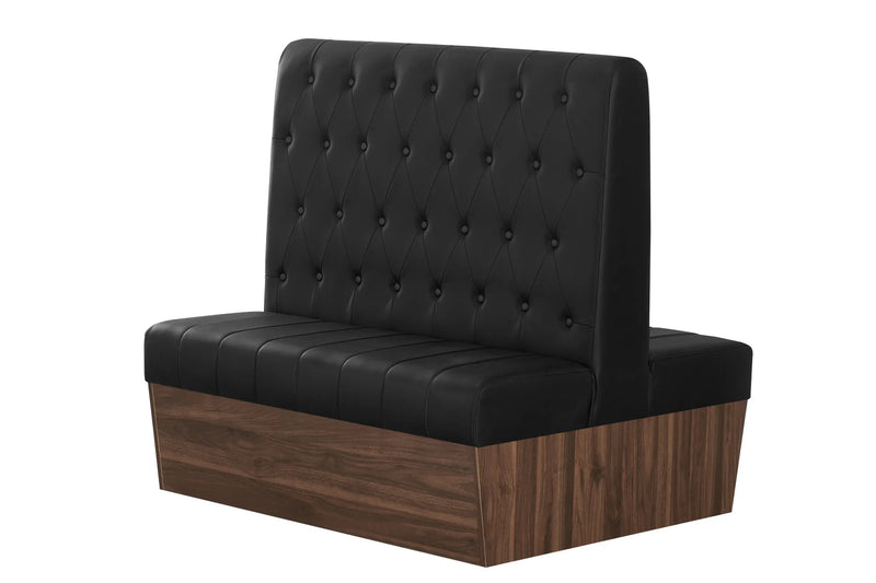 Double Booth Retro American Style Diamond(Standard) or Square Button Tufted, Length 60''