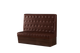 Brown Retro American-Style Diamond (Standard) or Square Button Tufted Single Booth, Length 60"