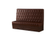 Brown Retro American-Style Diamond (Standard) or Square Button Tufted Single Booth, Length 72"