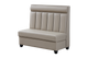 Single Booth with Grey Vinyl line Seat and Back, Length 48''