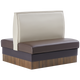 48" Length Double Booth W/ Beige Vinyl Seat