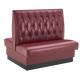 48" Length Burgundy/GRE/GRY/BLK/BRN/RED Double Booth W/ Vinyl Seat