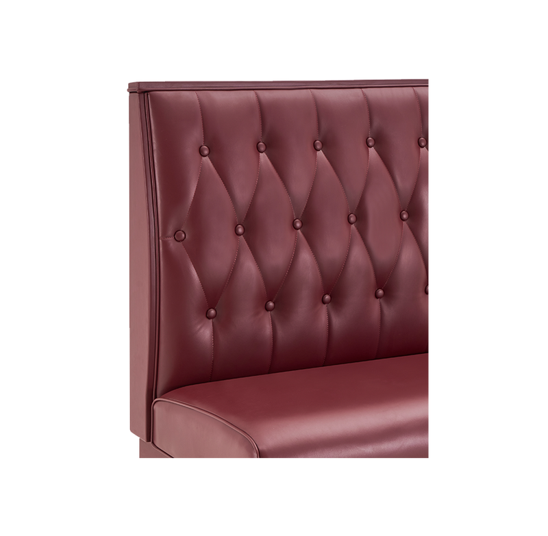 48" Length Burgundy/GRE/GRY/BLK/BRN/RED Single Booth W/ Vinyl Seat