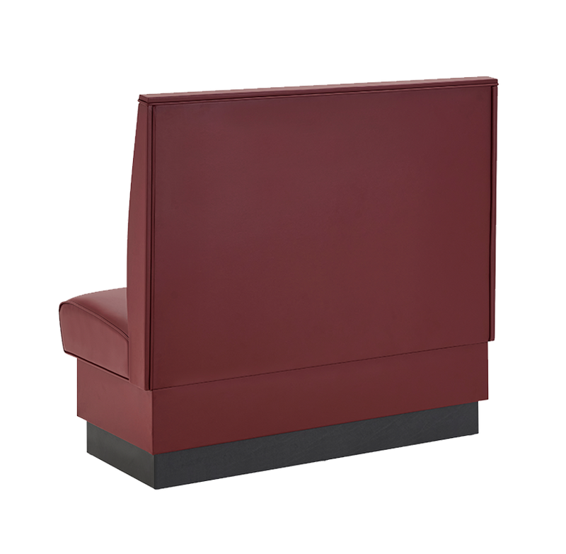 48" Length Burgundy/GRE/GRY/BLK/BRN/RED Single Booth W/ Vinyl Seat