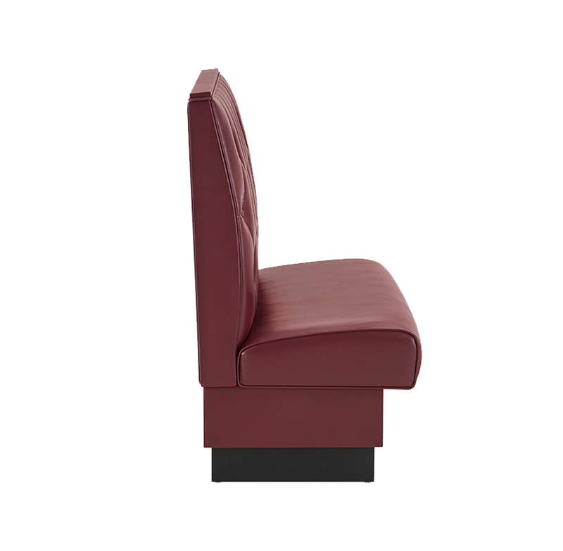 48" Length Burgundy/GRE/GRY/BLK/BRN/RED Single Booth W/ Vinyl Seat