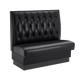 48" Length Single Booth W/ Black Vinyl Seat