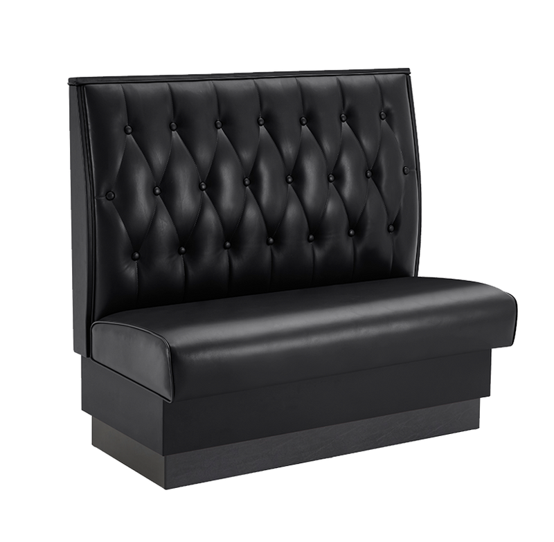 48" Length Burgundy/GRE/GRY/BLK/BRN/RED Single Booth W/ Vinyl Seat
