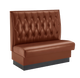 48" Length Single Booth W/ Brown Vinyl Seat
