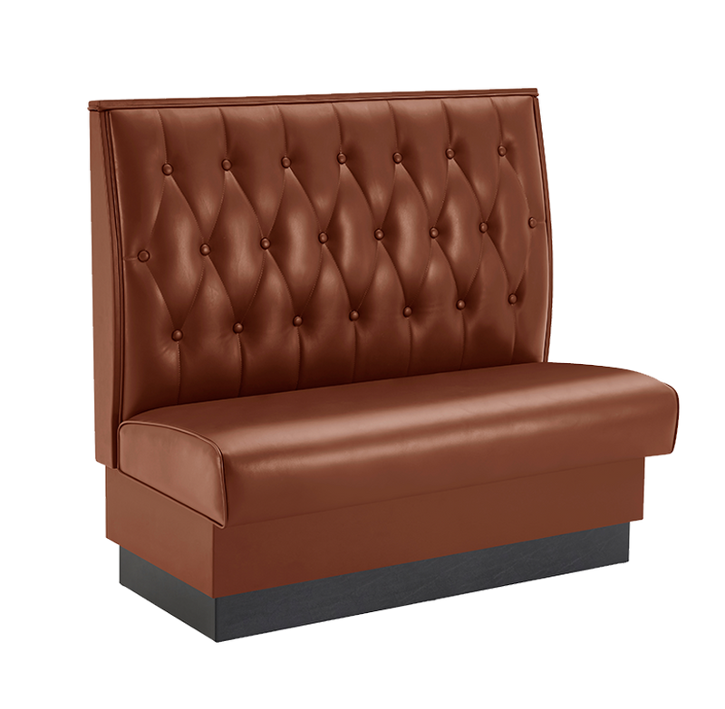 48" Length Burgundy/GRE/GRY/BLK/BRN/RED Single Booth W/ Vinyl Seat