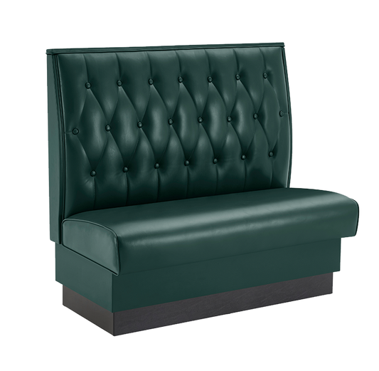 48" Length Burgundy/GRE/GRY/BLK/BRN/RED Single Booth W/ Vinyl Seat