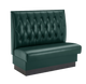 48" Length Single Booth W/ Green Vinyl Seat
