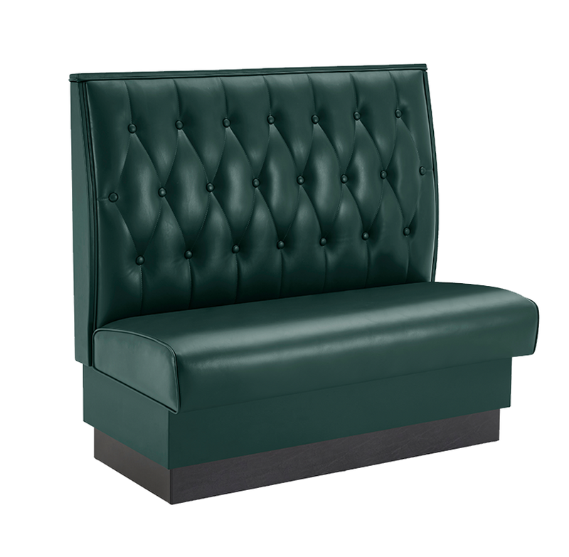 48" Length Burgundy/GRE/GRY/BLK/BRN/RED Single Booth W/ Vinyl Seat