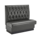 48" Length Single Booth W/ Grey Vinyl Seat