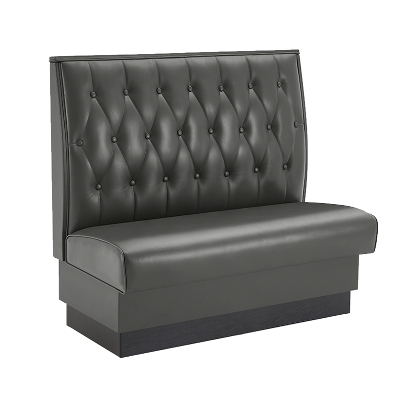 48" Length Burgundy/GRE/GRY/BLK/BRN/RED Single Booth W/ Vinyl Seat
